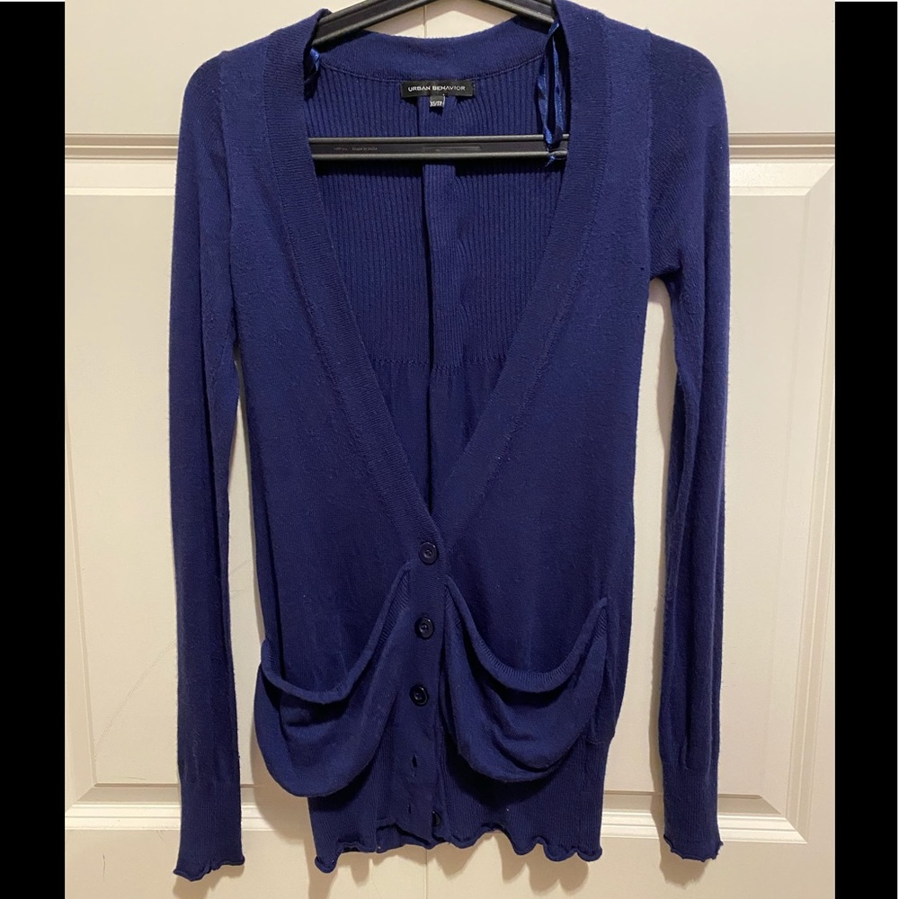 4/$30 Navy cardigan